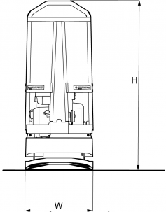 Blueprint top view Dynapac D.ROUND