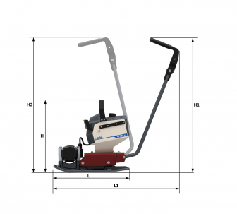 Blueprint side view Dynapac DFP9X e