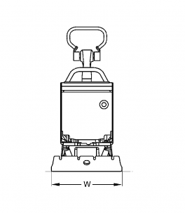 Blueprint top view Dynapac DRP15D