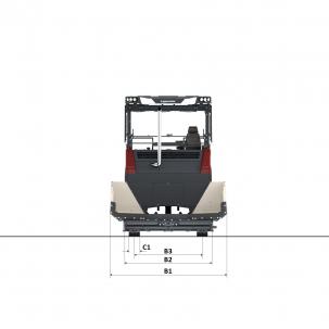 Blueprint top view Dynapac XD25 80C