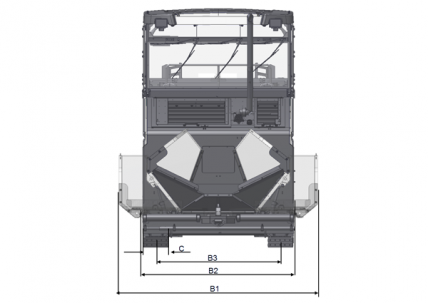 Blueprint top view Dynapac MF2500CS with SW6500