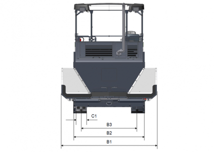 Blueprint top view Dynapac F2500C