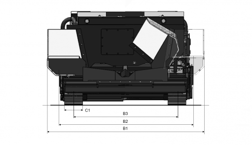 Blueprint top view Dynapac FC1600C