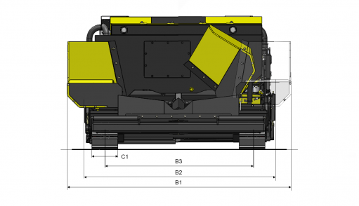 Blueprint top view Dynapac FC1600C
