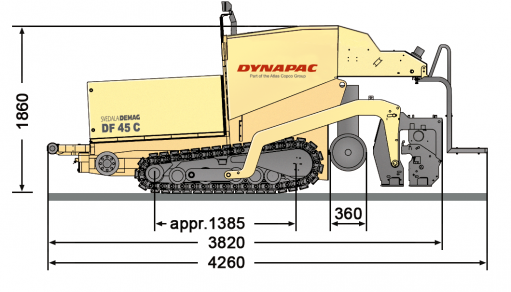 Blueprint side view DF45C
