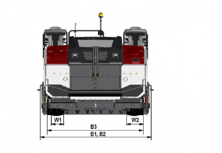 Blueprint top view Dynapac D25W