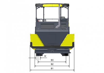 Blueprint top view Dynapac F2500WS