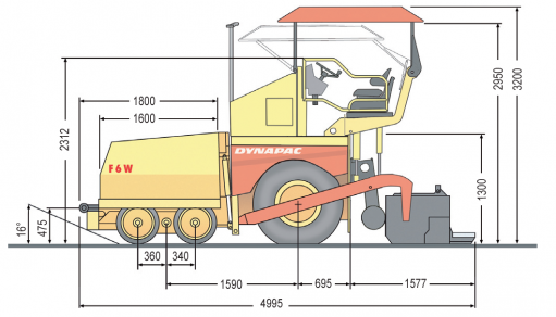 Blueprint side view DF65P