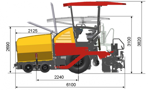 Blueprint side view SD2500WS