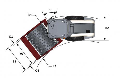 Blueprint top view Dynapac CA50PD Rhino