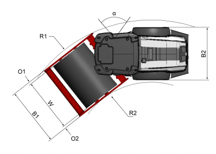 Blueprint top view Dynapac CA250D (BR ver.)