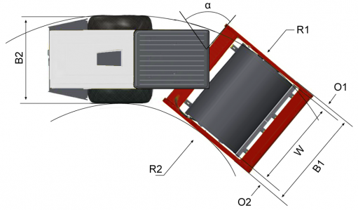 Blueprint top view Dynapac CA255
