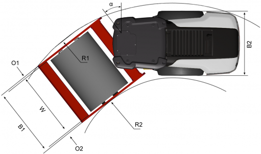 Blueprint top view Dynapac CA2800D