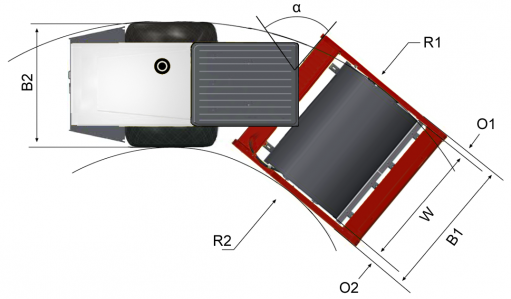 Blueprint top view Dynapac CA300D