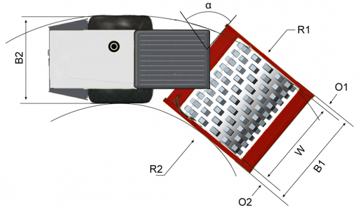Blueprint top view Dynapac CA702PD