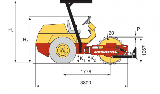 Blueprint side view CA141PD