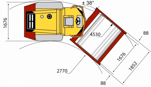 Blueprint top view CA150A
