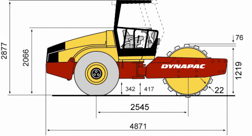 Blueprint side view CA182PD