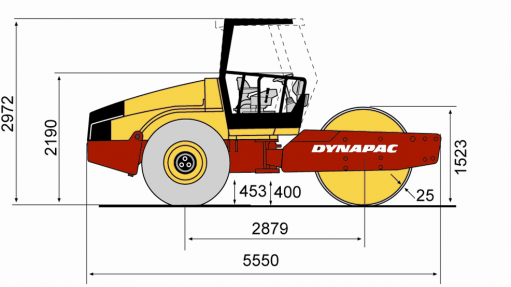 Blueprint side view CA252D