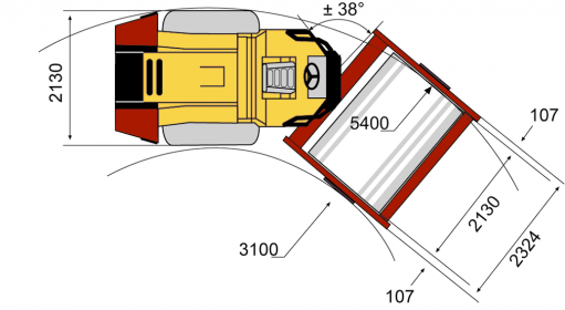 Blueprint top view CA252D