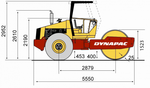 Blueprint side view CA280
