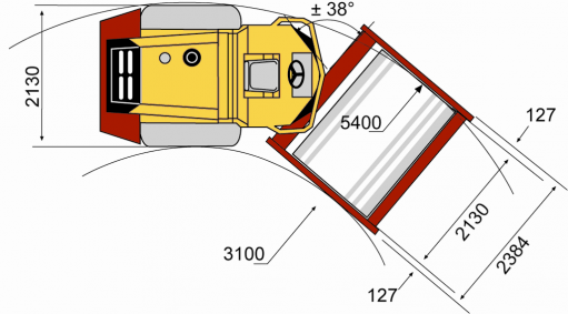 Blueprint top view CA300D