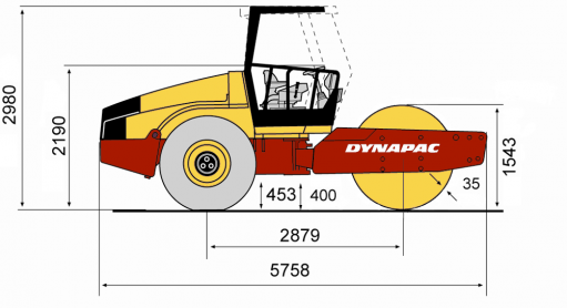 Blueprint side view CA362D