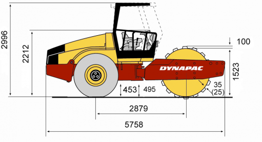 Blueprint side view CA362PD