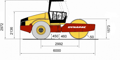 Blueprint side view CA602D