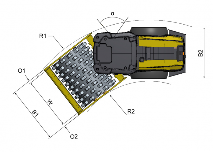 Blueprint top view Dynapac CA250D (Brazilian)