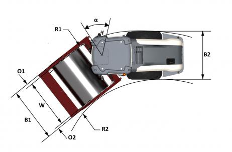 Blueprint top view Dynapac CA50D Rhino