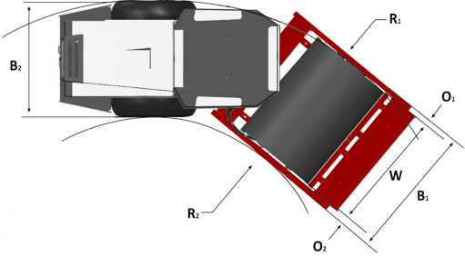 Blueprint top view Dynapac CA510D