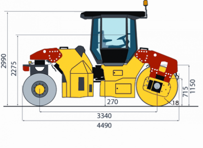 Blueprint side view CC324CHF