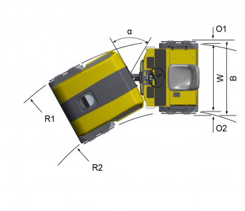 Blueprint top view Dynapac CC125