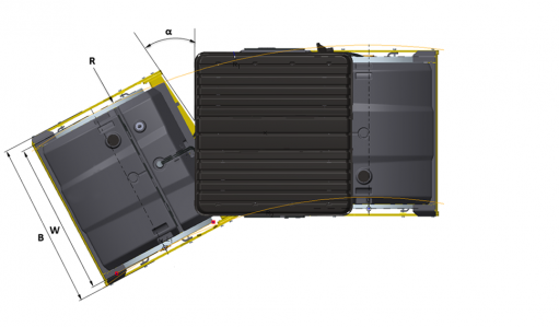 Blueprint top view Dynapac CC425