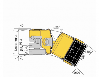 Blueprint top view CC122C