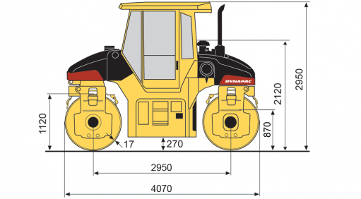 Blueprint side view CG333HF
