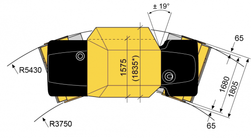 Blueprint top view CG333HF