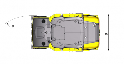Blueprint top view Dynapac CP1200