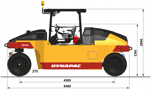 Blueprint side view CP274