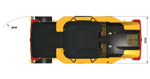 Blueprint top view CP274