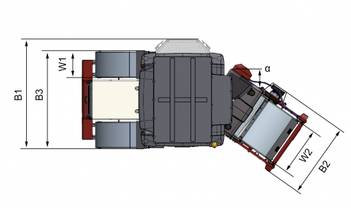 Blueprint top view Dynapac CS1400 VI