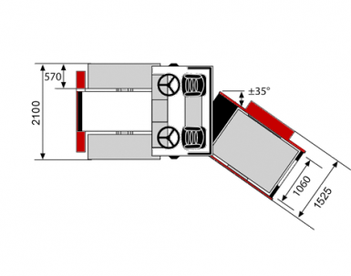 Blueprint top view Dynapac CS1400