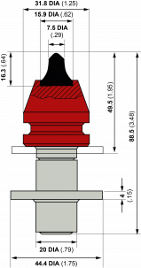 Blueprint side view Dynapac AA35