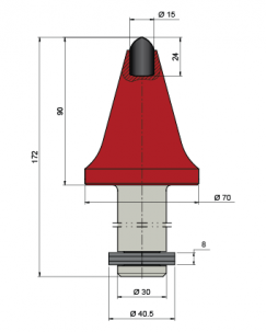 Blueprint side view Dynapac DD3015