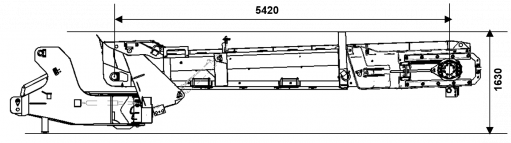 Blueprint side view Dynapac SW5500