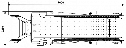 Blueprint top view Dynapac SW5500