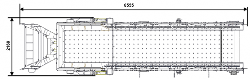 Blueprint top view Dynapac SW6500